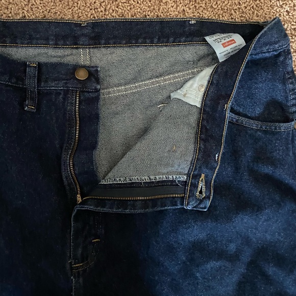 Wrangler 100% Cotton Pants Blue Jeans Size 44/32 - Picture 6 of 16